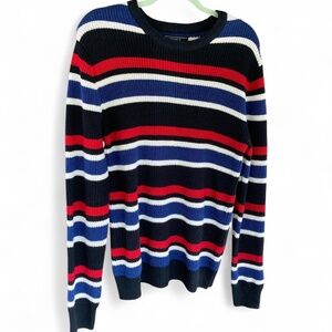 Striped Black Knit Sweater